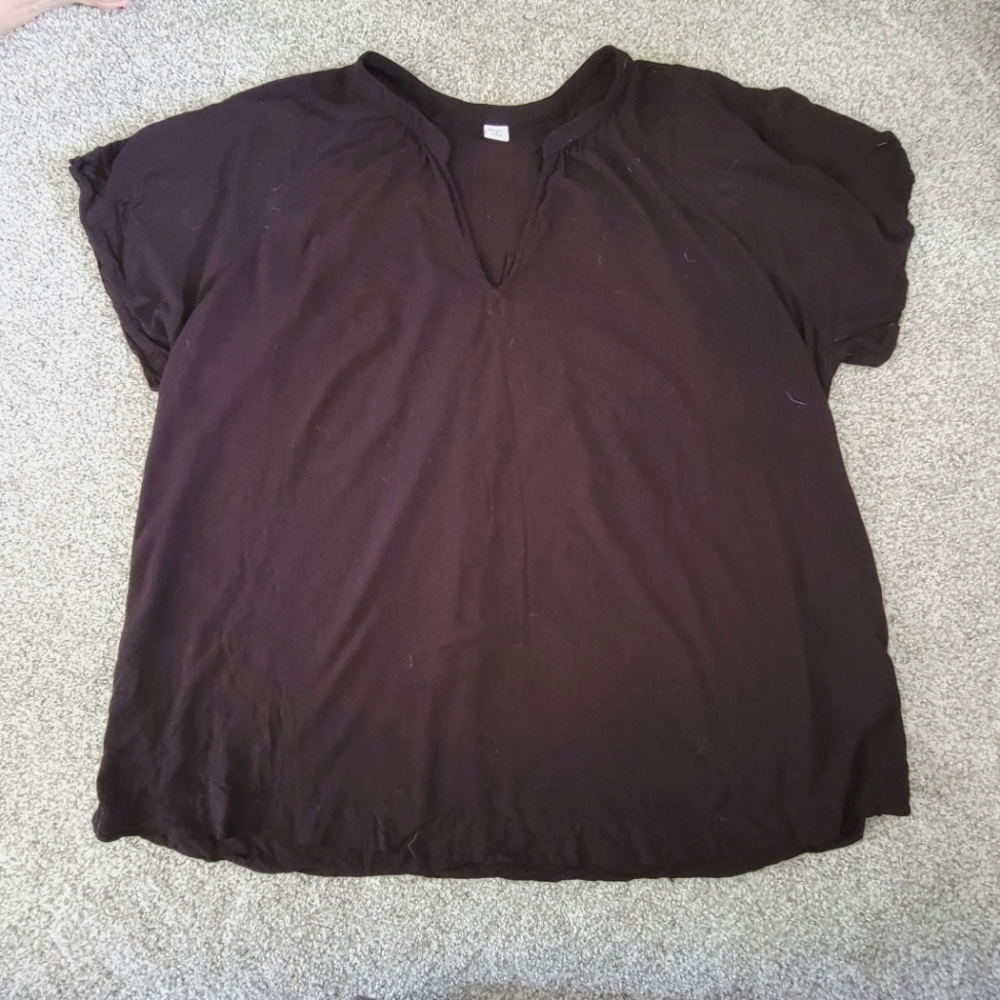 Black V-Neck Old Navy Blouse